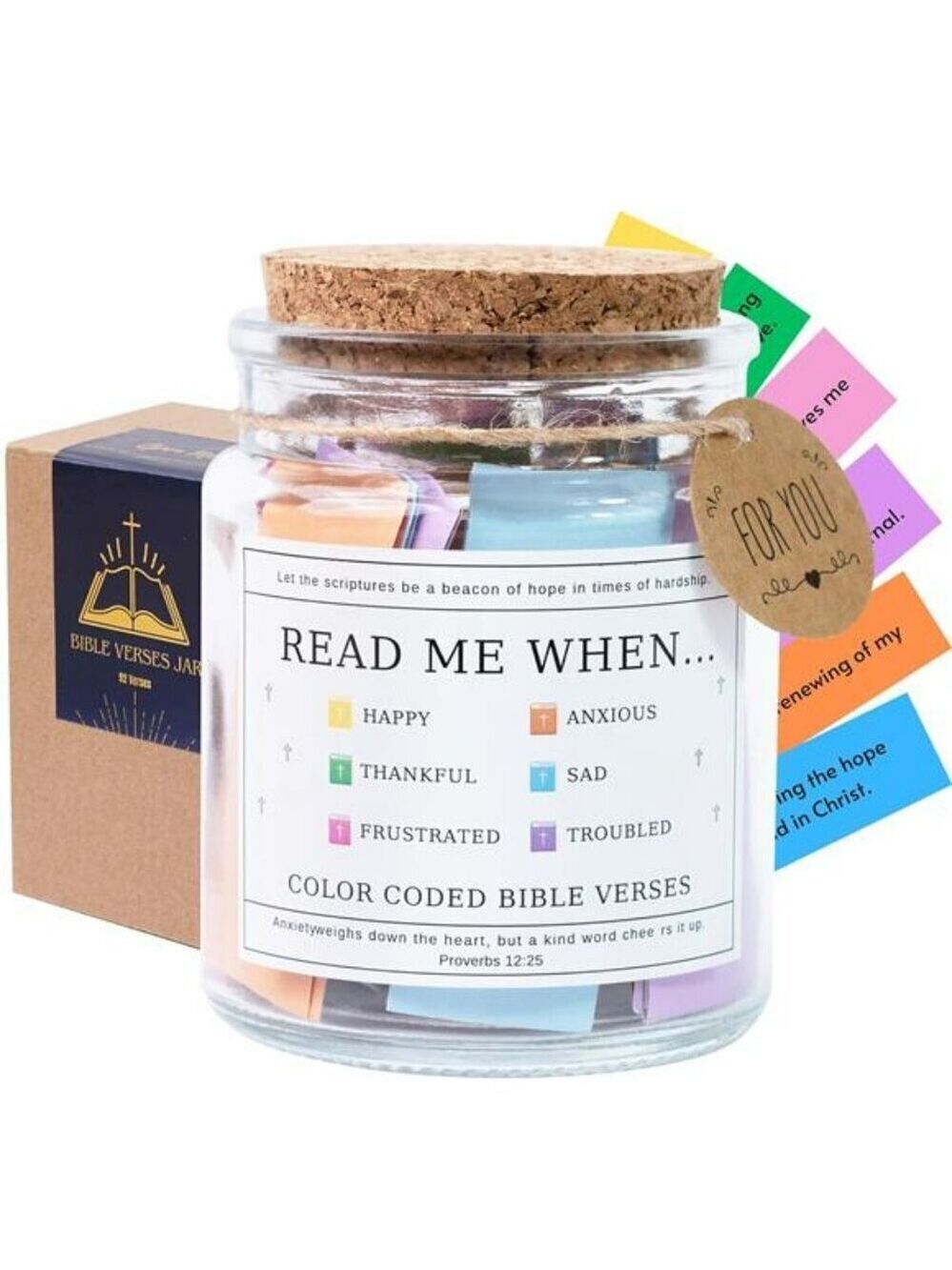 Bible Accessories Women Prayer Jar Religious Gifts Bible Verse Jar Accessories